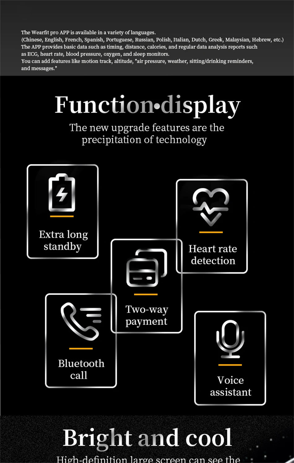 Watch 5 Pro for for Men Smart Watch Bluetooth Call Sports Fitness Men's Wristwatch Heart Rate Monitor Waterproof Smartwatch Hw12