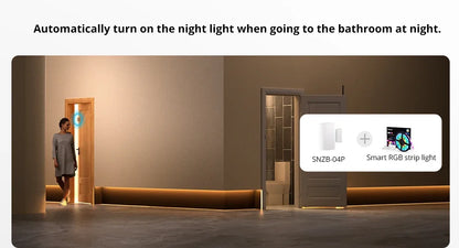 SONOFF SNZB-04P Zigbee Door Window Sensor Home Security Alarm Sensor Local Smart Scene Works with Alexa Google Home Smartthings