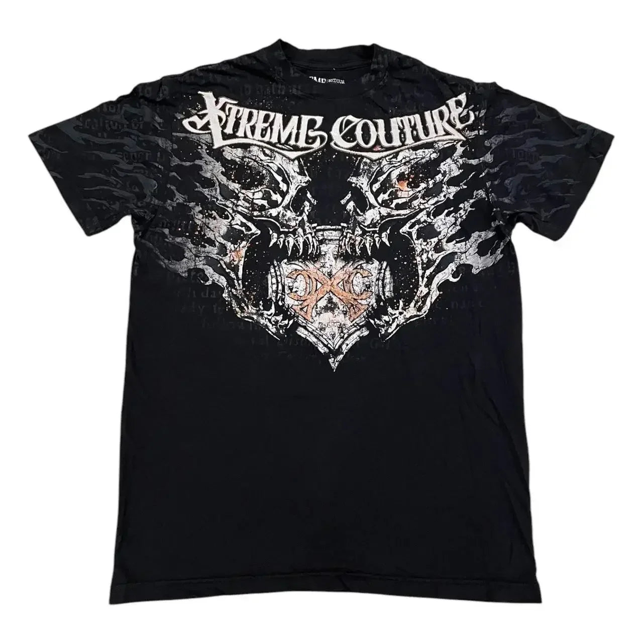 imited Stock Men's Harvester Skull T-Shirt Gothic Wings Cross Print  Vintage Streetwear Soft Breathable FabricL