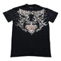 imited Stock Men's Harvester Skull T-Shirt Gothic Wings Cross Print  Vintage Streetwear Soft Breathable FabricL