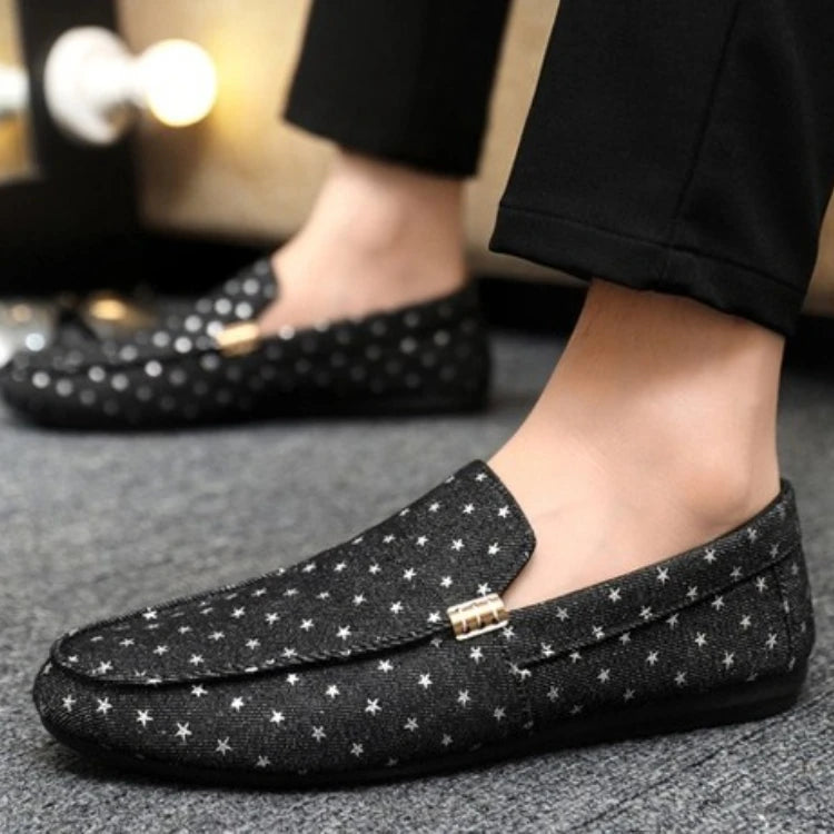 Spring summer fashion casual driving shoes one foot lazy shoes men's single shoes