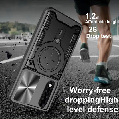 Armor Protection Slide Lens Phone Cover For OnePlus Nord 5 5G Case Car Magnetic Holder Ring Stand for One Plus 1+ Nord5 5G Funda