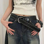 New Women Belt Women's Jeans Tie-in Ladies' Belt Fashion Personality Rivet Belt Senior Black Fashion
