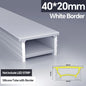 1M-10M LED Neon Rope Tube Soft Silicone Diffuser Channel Black/White Flexible Ribbon Strip Light for Recessed Channel