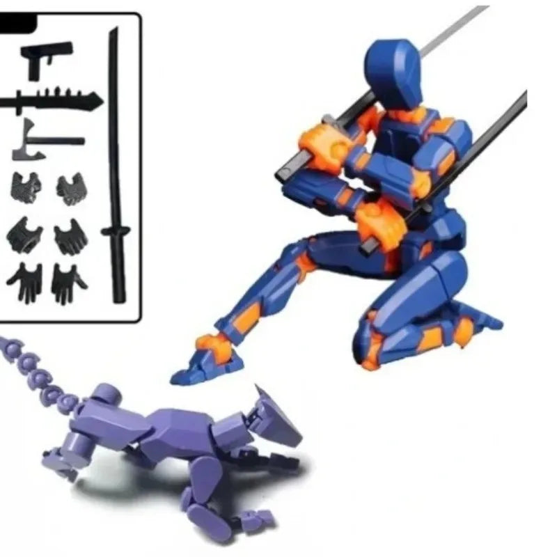 13 Articulated Joints Movable 3D Printed Third Generation DIY Assemble Collectible Desk Ornament Lucky Action Figure Home Decor