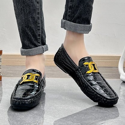 Men Loafers Shoes High Quality Party Shoes Fashion Men Non Slip Casual PU Leather Man Flat Classic Comfy Slip on Men Loafers