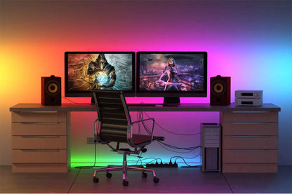 5M USB Led Strip Lights RGB 2835 60 LED Bluetooth APP Control Luces Led Flexible Diode Decoration For Living Room Lamp Ribbon