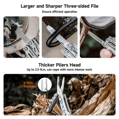 NexTool 13 In 1 Mini Flagship F12 Multi Functional Tool Folding EDC Multitool Screwdriver Pliers File Ruler Outdoor Hand Tools