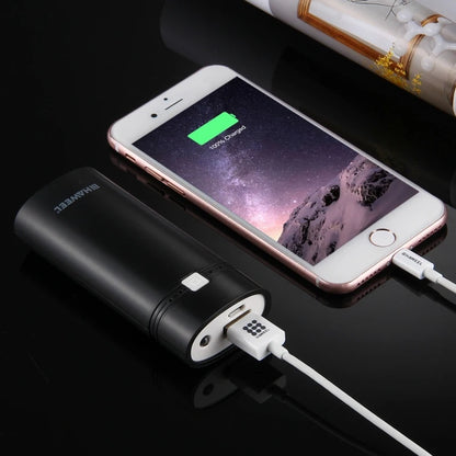 HAWEEL Phone Power Bank Box DIY 2x 18650 Battery 5600mAh Power Bank Shell Box with USB Output & Indicator, , Battery Not Include
