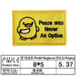 Cartoon Animal Duck with Knife Morale Badge Missile FAFO Embroidery Hook and Loop Patches Tactical Backpack Jacket Sticker