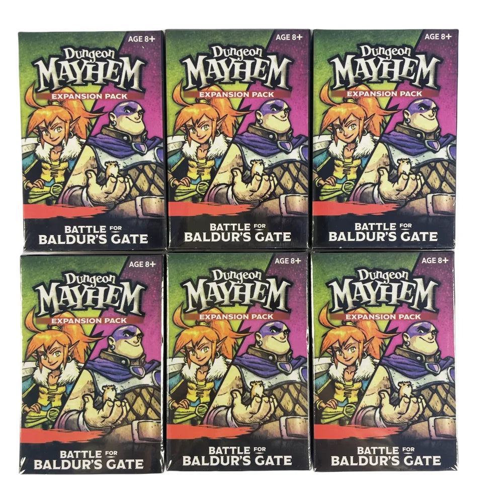 1pc Dungeon Mayhem EXPANSION PACK Family Fun Board Game Playing Cards  Family Party Board Deck For