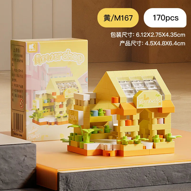 Mini Brick Building Set Rose Flower Model, Creative DIY Building Block Kit for Desk Decor, Birthday Gift for Adults and Teens
