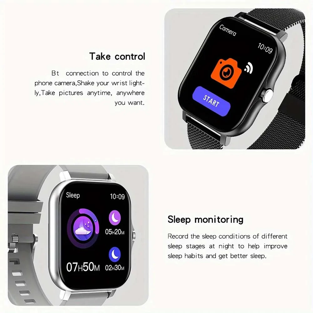 Classic New Smart Watch for Men Women Gift Full Touch Screen Sport Fitness Watch Bluetooth Call Digital Smartwatch Multifunction