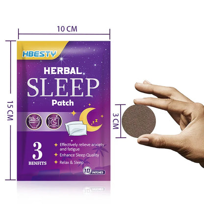 10pcs Insomnia Relief Patches Relaxation Sleeping Massage Natural Sleep Aid Sticker Beauty Health Insomnia Treatment For Adults