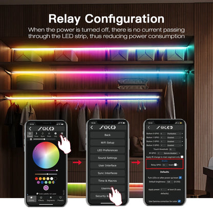 GLEDOPTO WLED LED Controller ESP32 Mic Music UART RGB IC Digital Lights Addressable String Lighting WS2811 WS2812B WS2815 SK6812