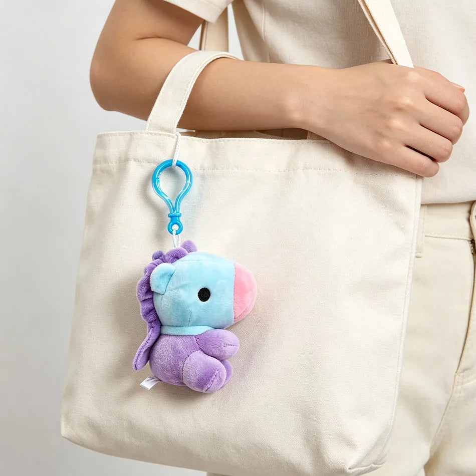 B-T-21 Plush Doll Keychain Koay Shooky Mang Cooky Cute Stuffed Pendant Backpack Ornament Gift for Fans Bag Decor
