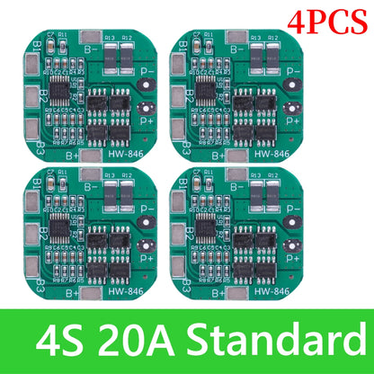 BMS 3S/4S 5A 10A 20A 25A 40A 60A Płytka zabezpieczająca ładowarkę do akumulatorów litowo-jonowych 18650 do wiertarki 12 V z funkcją wzmocnienia/balansu