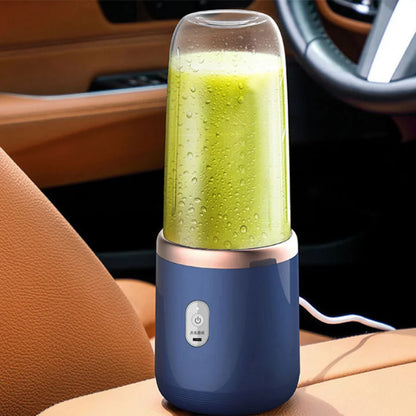 New Double Cup Portable Blender 6 Blades USB Rechargeable Mini Juicer Machine Multifunctional Fruit Juice Mixing Cup for Home Tr