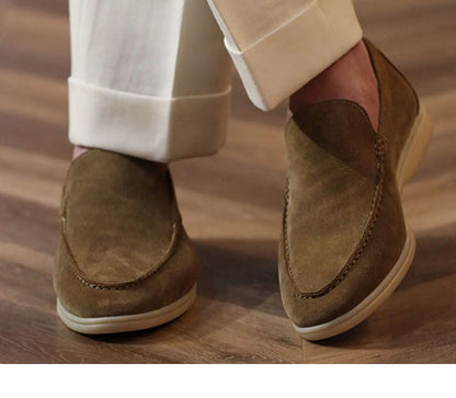 26 Men summer casual loafers made of suede, slip-on pull-on design, easy to wear and take off.LF1246