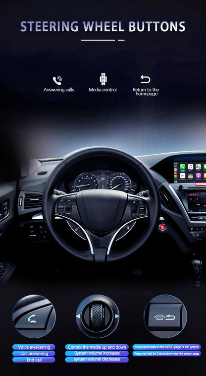 Car Ai Box Wireless Apple Carplay Android Auto For Acura YD3 MDX RDX TLX ILX RLX Honda Odyssey Original Screen Support Mirroring