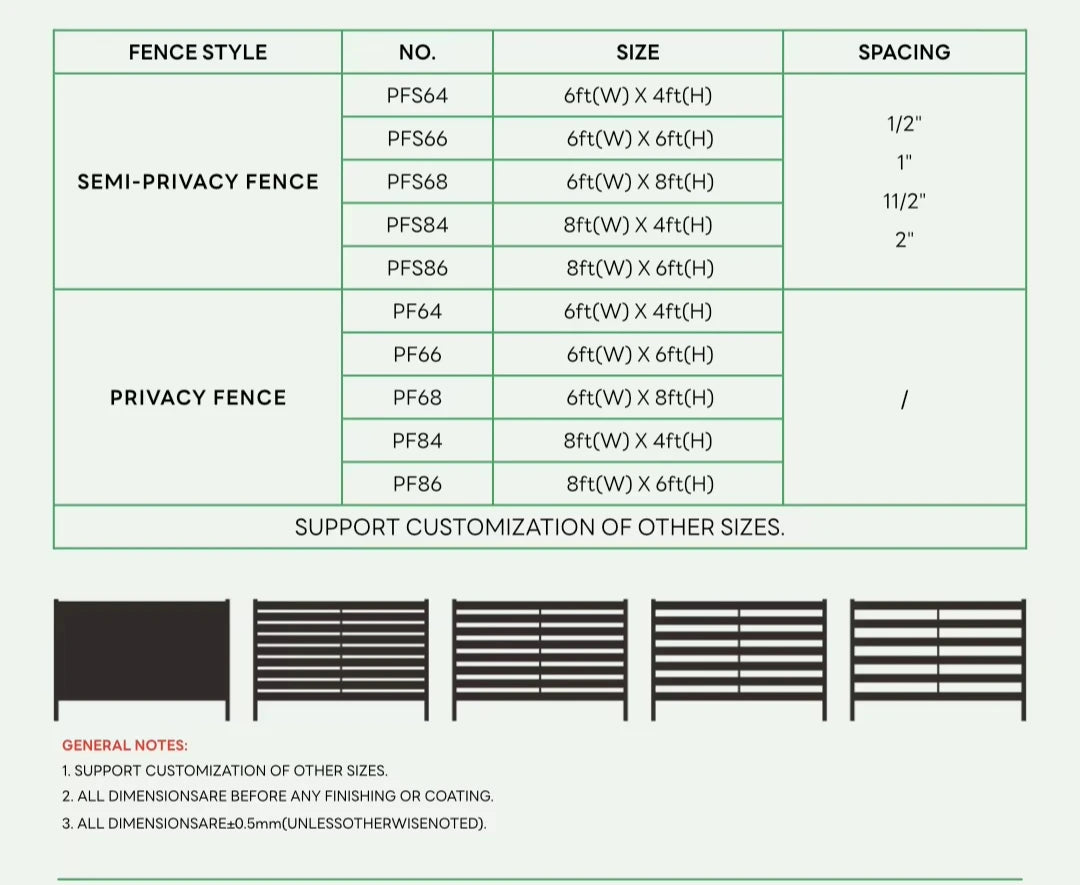 Modern Aluminum Privacy Louver Slat Fencing Panel Powder Coated Garden Fence Boundary Wall for Yard Balcony Patio Outdoor