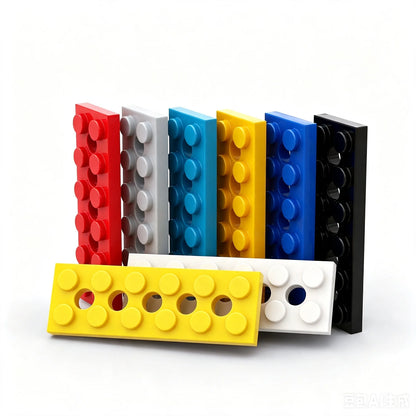 MOC 100PCS Building Block Kit with 2x6 Plate 5 Holes Suitable Bricks Toy for Boys Kids Birthday And Holiday Special Gifts
