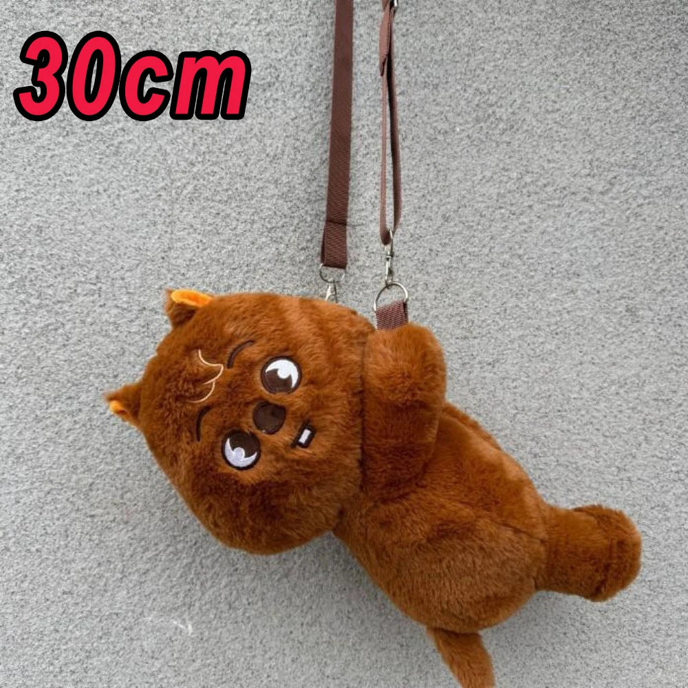 @*SKZOO Kpop Plush Toys,Wolf Bear Foxes Duck Cartoon Cute Plush Animal Backpack Dolls, Large Messenger Bag, Throw Pillow, Gift