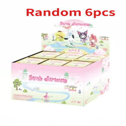 New Rhyme Flower Clothes Mystery Bag Kuromi Pochacco Cinnamoroll Cute Melody Action Figure Surprise Bag Gift Sanrio Blind Box