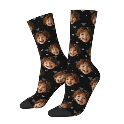 Novelty Custom Face Socks DIY Personalized Photo Custom Socks Crazy Funny Men's Socks Christmas Party Birthday Anniversary Gift