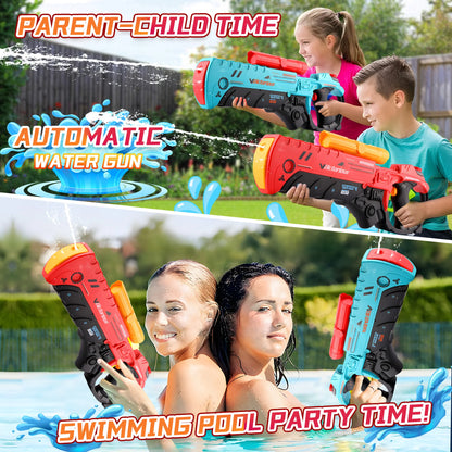 Electric Water Gun Powerful Automatic Water Gun Long Range Classic Big Electronic Watergun Beach Pool Toy Water Blaster for Kids