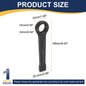 Uxcell Box End Striking Ring Wrench 17mm-48mm Metric CR-V Steel 12-Point Flat Strike Wrench Baking Paint Single Head Spanner