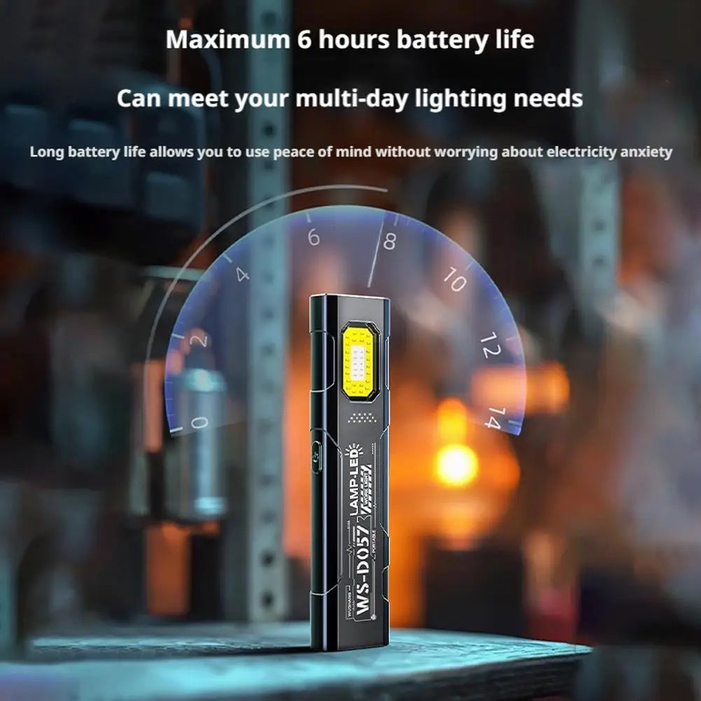 Keychain Flashlight USB-C Rechargeable 400mAh 550 Lumens Multifunctional Lighting Durable Mini Auto Repair Hat Clip Work Light