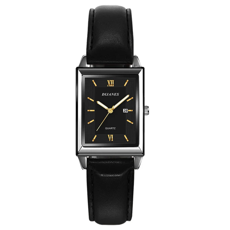 Men's Calendar Date Sport & Leisure Leather Clock 2023 Luxury Business Golden Stainless Steel Mesh Band Quartz Man Watches
