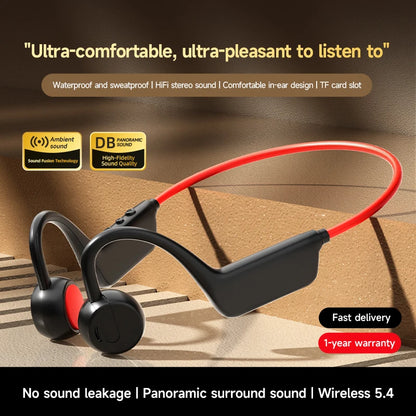 2026 Bone Conduction Headset Bluetooth 5.4 With Mic Waterproof Exercise Fitness Wireless Swimming Sports Headphone New
