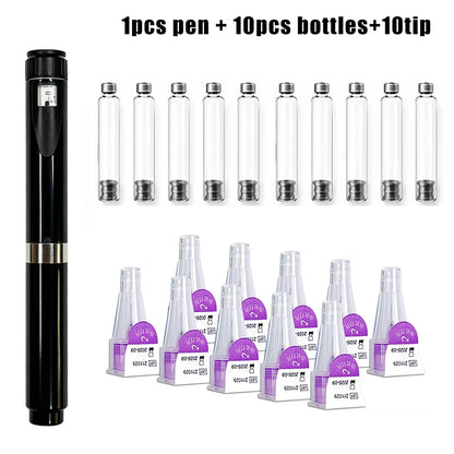 Reusable Peptide Pen,Insulin Pen Reusable Adjustable Dose 3ml Cartridge Subcutaneous Injector Medical Aesthetic Durable Precise