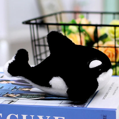 Seal Shark Whale Beluga Keychain Pendant Doll Mini Marine Animal Plush Keyring  Backpack Pendant Decor Kawaii Pendant Doll