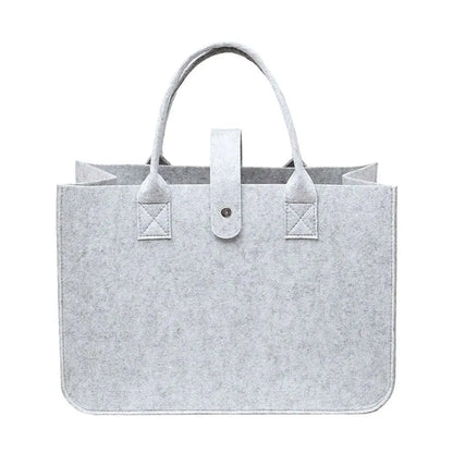 Portable Large Capacity Mummy Bag  Women Felt Shoulder Bag Simple Solid Color Messenger Bag Handbag Travel Casual Crossbody Bags
