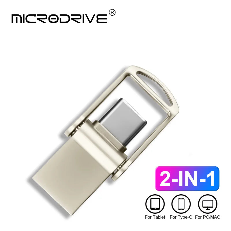 Mini Flash Drive USB 3.0 Fast Type C Pen Drive Memory Stick High Speed Data 32GB 64GB 128GB For Computers Phone PC Fast U Disk
