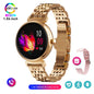 Bluetooth Call Smart Watch Screen Always Display 1.04 inch AMOLED Screen Fashion Ladies Smartwatch Metal Body Small Screen Watch