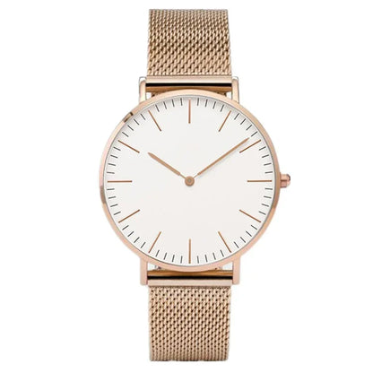 Ultra-thin Fashion Watch Women Luxury Metal Mesh Belt Ladies Quartz Wristwatches Minimalist Elegant Woman Watches reloj mujer