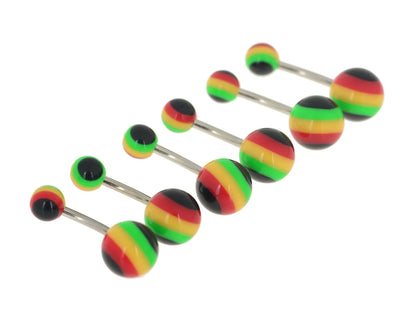 5pcs/lot Black White Sexy Belly Bars Body Piercing Button Ring Navel Barbell Jewerly Lip Piercing Unisex Fashion Jewelry