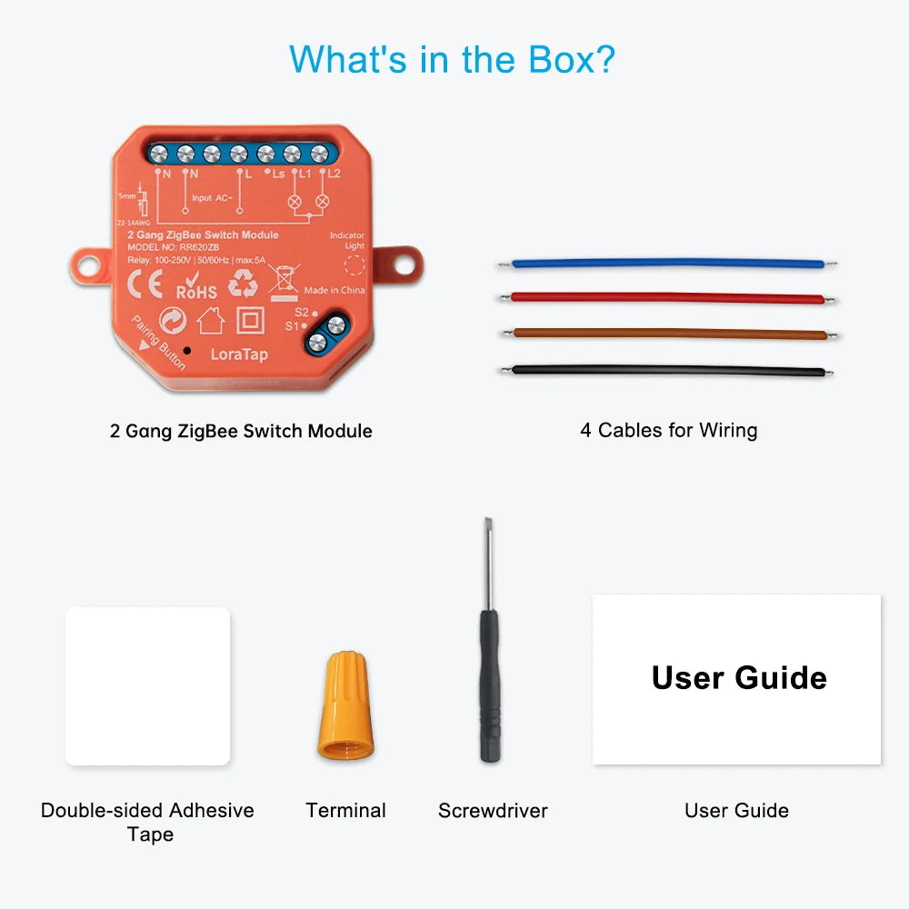 LoraTap Tuya Smart Life ZigBee WiFi Light Switch Module Dimmer Energy Monitor App Remote Control Alexa Google Home Voice Control