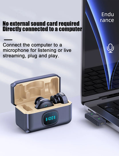 Dual Wireless Lavalier Lapel Professional Microphone Buttonhole Tie Mic Mini For iPhone Android Cell Mobile Phone PC Audio Micro