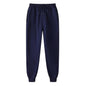 Unisex Solid Jogger Sweatpants Elastic Drawstring Cuff Sports Pants Multi-color Loose Fit Casual Gym Running Trousers Size S-3XL