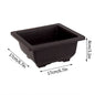 Rectangular Square Flowerpots Imitation Purple Clay Succulent Plants Pots Oval Pots Outdoor Garden Landscape Bonsai Pot Trays
