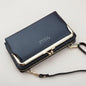 Ladies Crossbody Bag PU Leather Handbag Women Travel Casual Shoulder Bag Everyday Use Double Layer Mobile Wallet Clutch Purse
