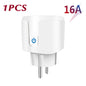 20A EU Smart Socket WiFi Smart Plug Power Monitoring Timing Function Voice Control Works With Tuya APP Alexa Google Home