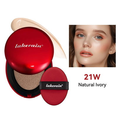 Korean Air Cushion Foundation Natural Moisturizing Coverage 72H Wear Semi-Matte Finish Foundation Women Long-lasting Makeup Base