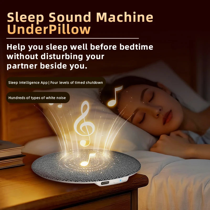 Bluetooth 6.0 Pillow Speaker for Sleeping, Wireless MP3 Music Player for Sleeping Ultra-Thin Under Pillow Sound Machine