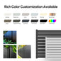 Modern Aluminum Privacy Louver Slat Fencing Panel Powder Coated Garden Fence Boundary Wall for Yard Balcony Patio Outdoor